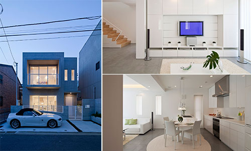 Thiết kế nhà phố hiện đại 2 tầng theo phong cách Zen Nhật Bản