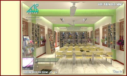 Thiết kế thư viện sách trường THCS Tri Trung