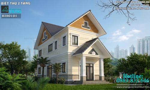 Biệt thự 2 tầng tân cổ điển ông Định Hà Nội 6.5x17m - Mơ về cuộc đời mới