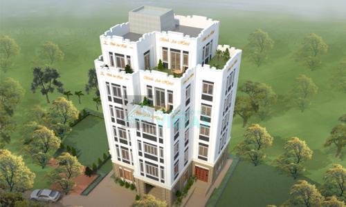 Mẫu thiết kế khách sạn 6 tầng hoành tráng ở Sóc Sơn - Hà Nội