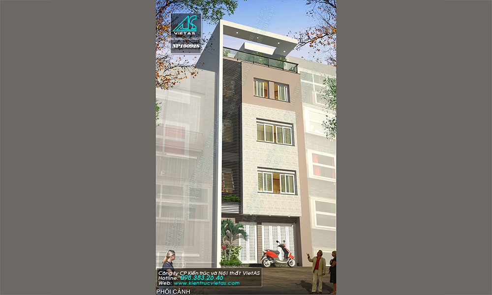 Thiết kế nhà phố 6x7m xây 5 tầng 3 phòng ngủ Thanh Xuân Hà Nội ...