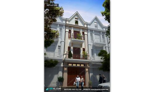 Cải tạo nhà liền kề 4 tầng kiến trúc Pháp cổ sang trọng ở Thanh Trì, Hà Nội