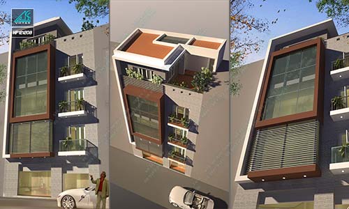 Thiết kế nhà phố 6mx12m ở Long Biên kết hợp ở và kinh doanh (NP121203)