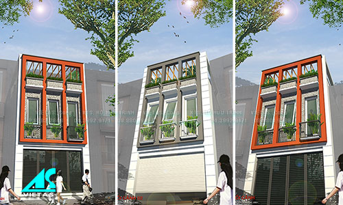 Thiết kế nhà phố đẹp, nhà phố 5x13m ở Thường Tín (NP121206)